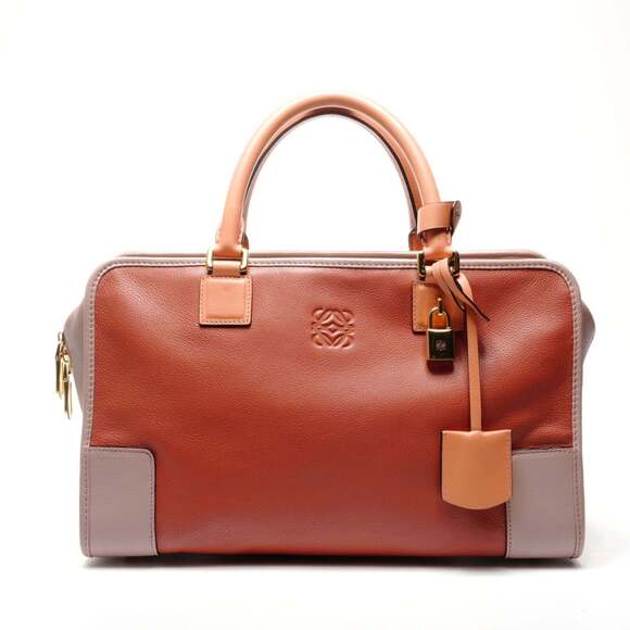 Loewe Amazona 36 Leather Handbag in Orange
